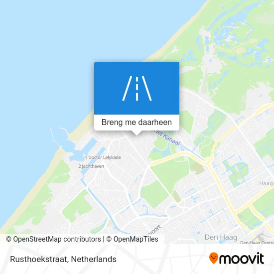 Rusthoekstraat kaart