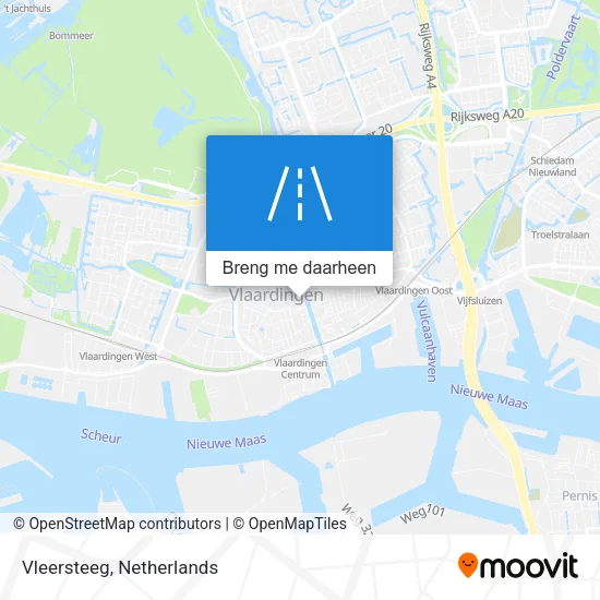 Vleersteeg kaart