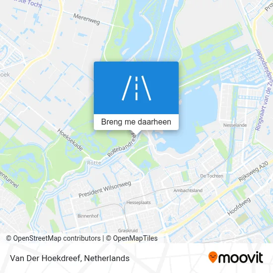Van Der Hoekdreef kaart