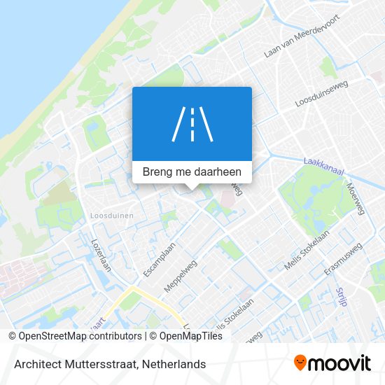 Architect Muttersstraat kaart