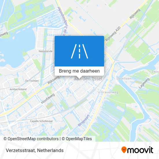 Verzetsstraat kaart