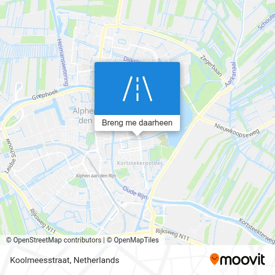 Koolmeesstraat kaart