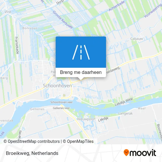 Broeikweg kaart