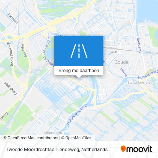 Tweede Moordrechtse Tiendeweg kaart