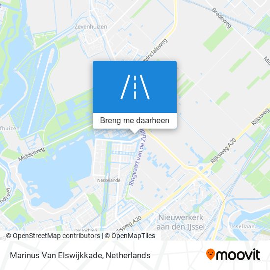 Marinus Van Elswijkkade kaart