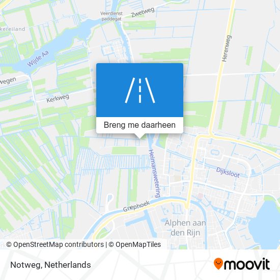 Notweg kaart