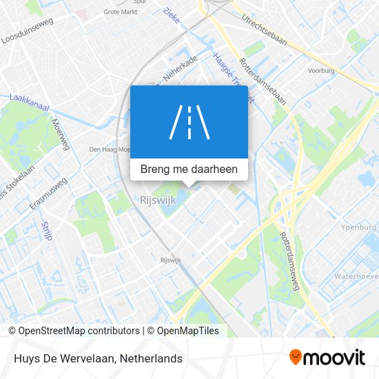 Huys De Wervelaan kaart