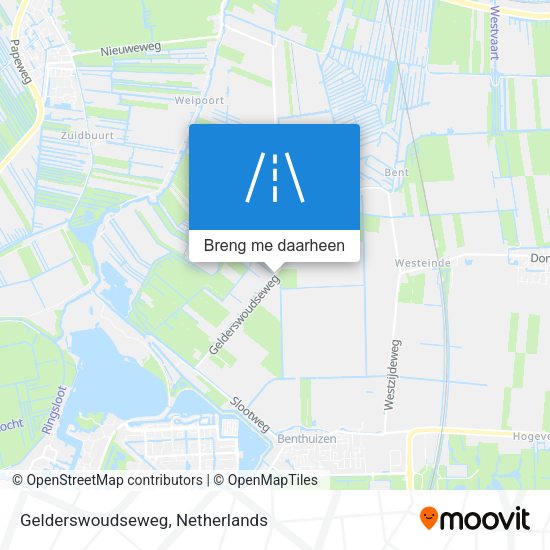 Gelderswoudseweg kaart
