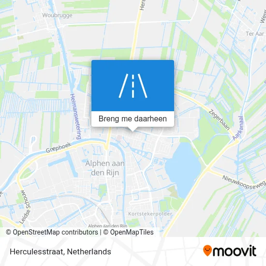 Herculesstraat kaart