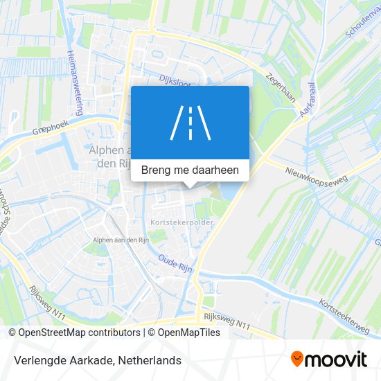 Verlengde Aarkade kaart