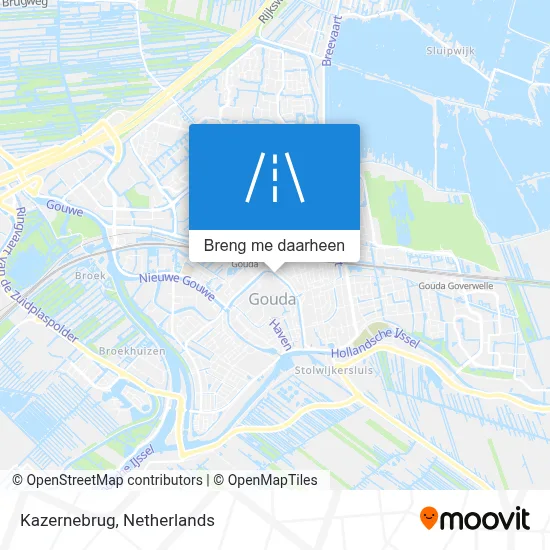 Kazernebrug kaart