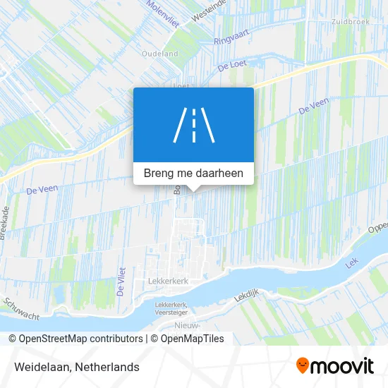 Weidelaan kaart