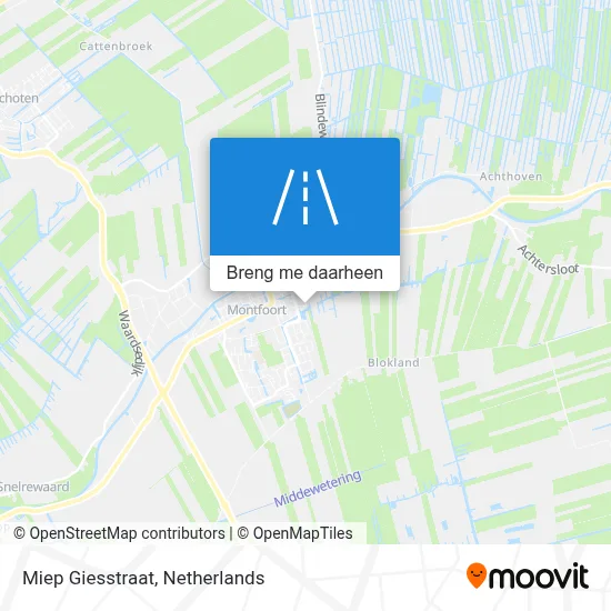 Miep Giesstraat kaart