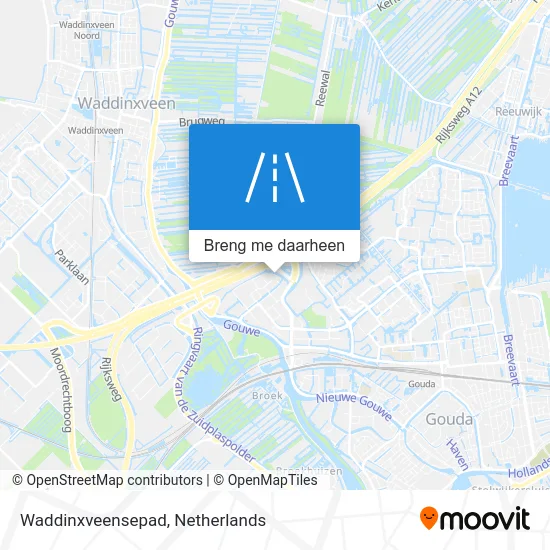 Waddinxveensepad kaart