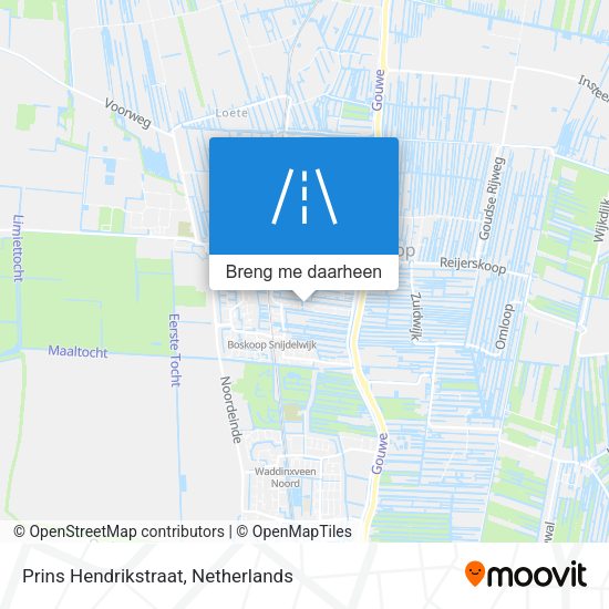 Prins Hendrikstraat kaart