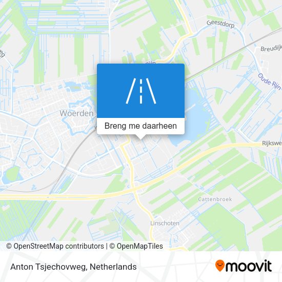 Anton Tsjechovweg kaart