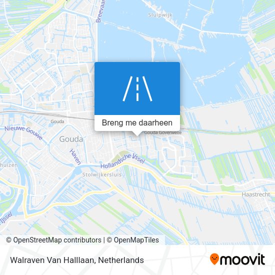 Walraven Van Halllaan kaart
