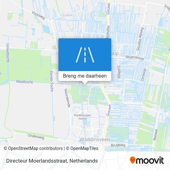 Directeur Moerlandsstraat kaart