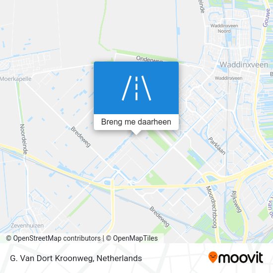 G. Van Dort Kroonweg kaart