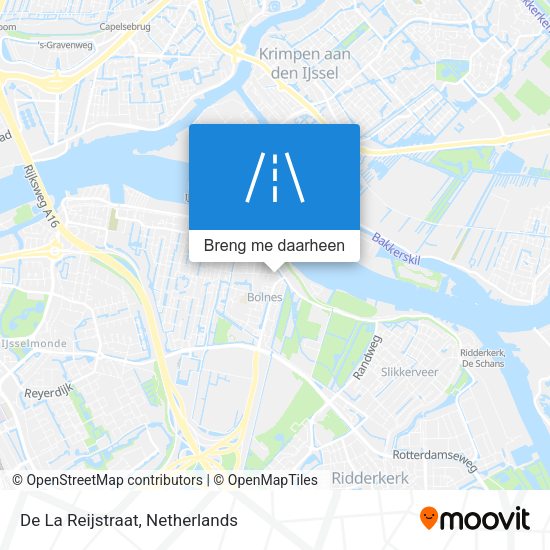 De La Reijstraat kaart