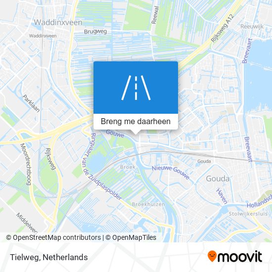 Tielweg kaart