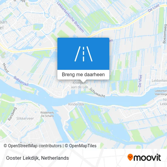 Ooster Lekdijk kaart