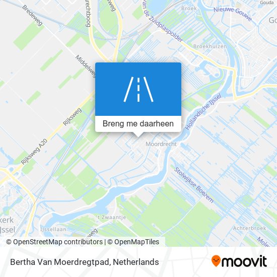 Bertha Van Moerdregtpad kaart