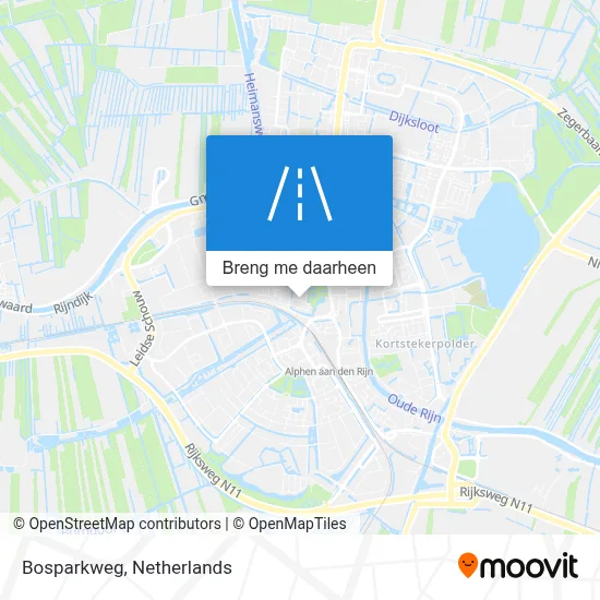 Bosparkweg kaart