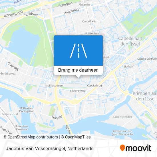 Jacobus Van Vessemsingel kaart