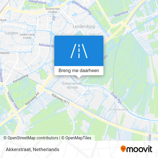 Akkerstraat kaart