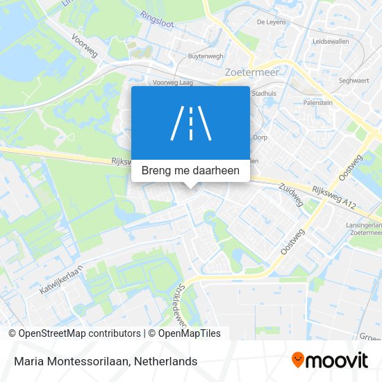 Maria Montessorilaan kaart