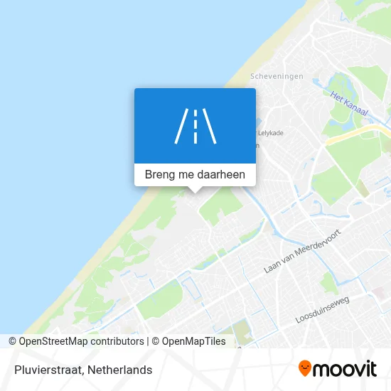 Pluvierstraat kaart