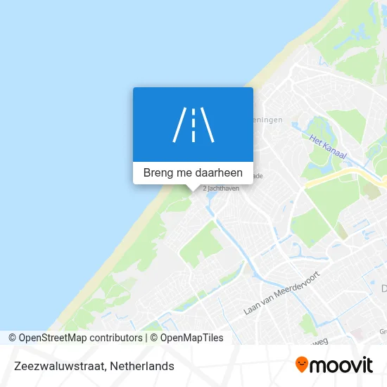 Zeezwaluwstraat kaart