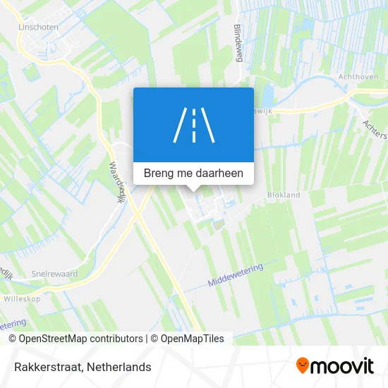 Rakkerstraat kaart