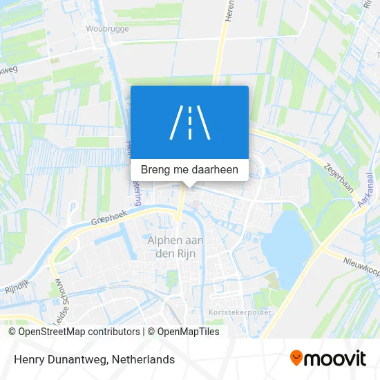 Henry Dunantweg kaart