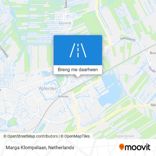 Marga Klompélaan kaart