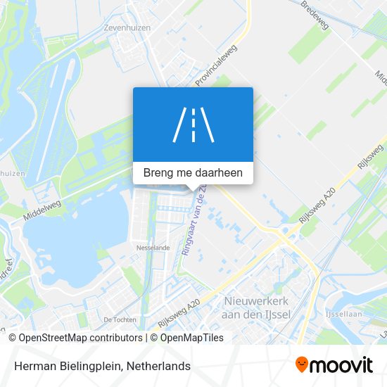 Herman Bielingplein kaart