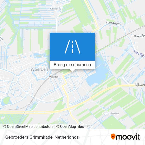 Gebroeders Grimmkade kaart