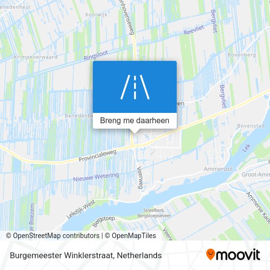 Burgemeester Winklerstraat kaart
