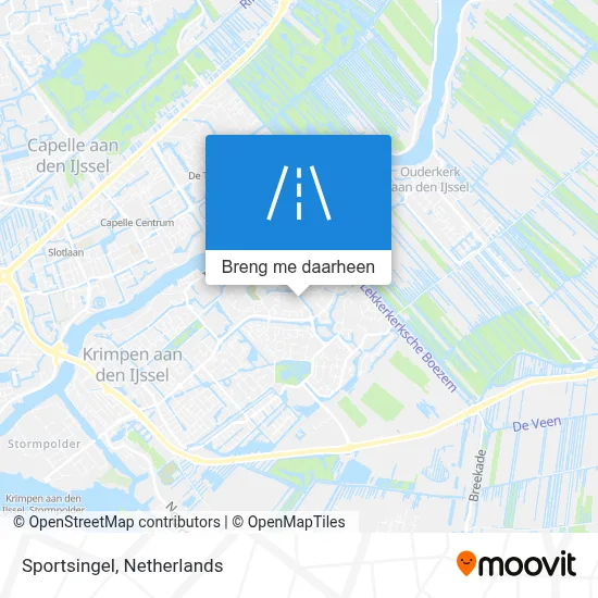 Sportsingel kaart