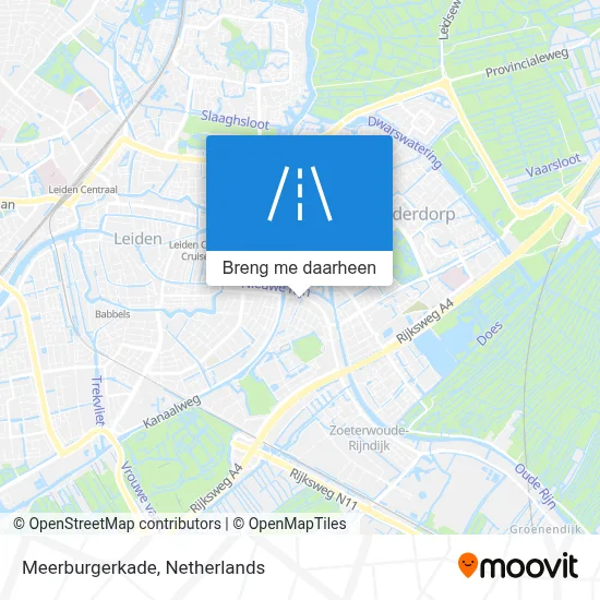 Meerburgerkade kaart