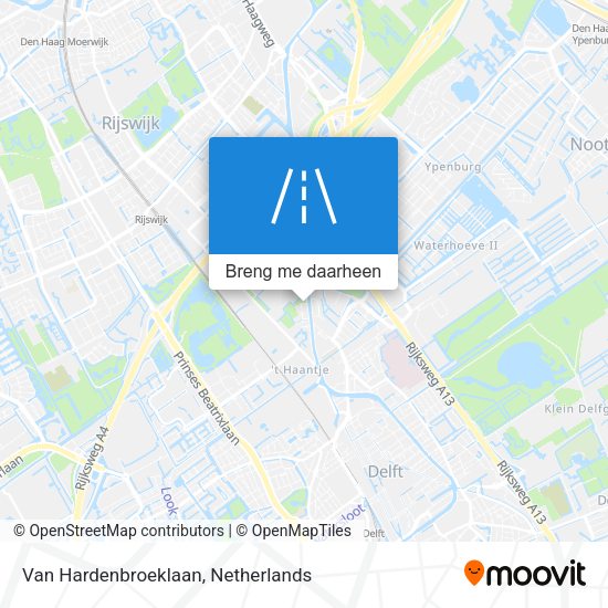Van Hardenbroeklaan kaart