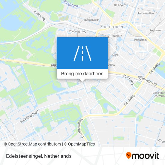 Edelsteensingel kaart