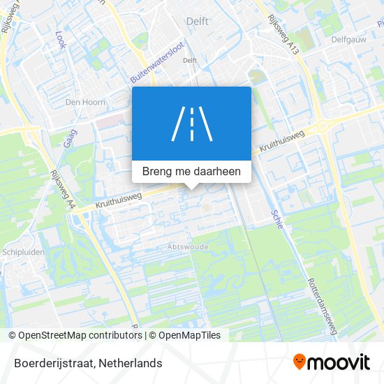 Boerderijstraat kaart