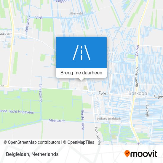 Belgiëlaan kaart