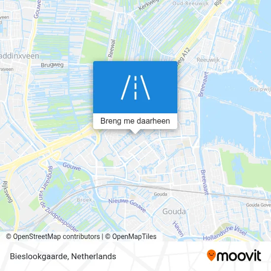 Bieslookgaarde kaart