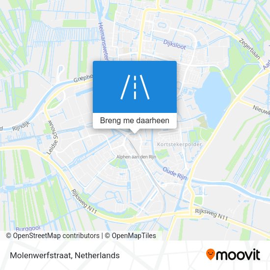 Molenwerfstraat kaart