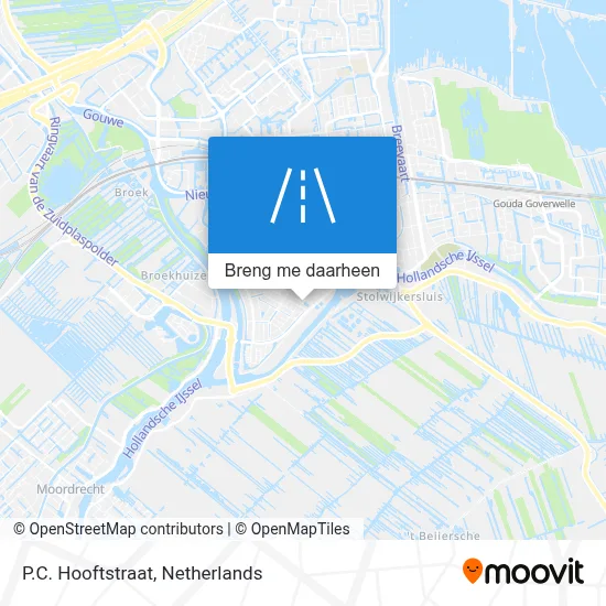 P.C. Hooftstraat kaart