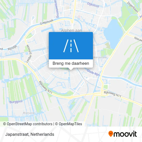 Japanstraat kaart