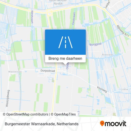 Burgemeester Warnaarkade kaart